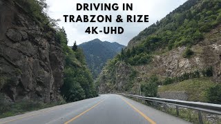 TURKEY Driving Tour of Trabzon amp Rize 4K Ultra HD60 fps [upl. by Aihsenor489]