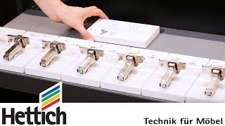 Intermat hinge series technical briefing by Hettich [upl. by Nylime]