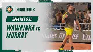 Wawrinka vs Murray Round 1 Highlights  RolandGarros 2024 [upl. by Waldon755]