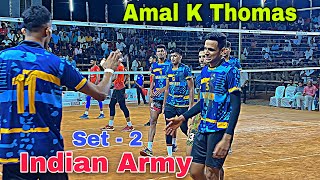 Amal K Thomas 🔥 Indian Army Vs Airforce  Set  2 👌 All India Tournament Wayanad [upl. by Urbannai]