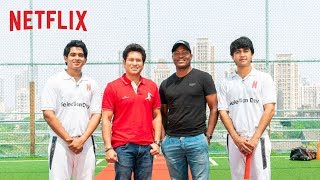 The Cast Of Selection Day Meets Sachin Tendulkar amp Brian Lara  Netflix India [upl. by Devol719]