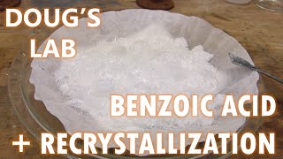 Benzoic Acid Recrystallization and Solubility vs pH [upl. by Kassia279]