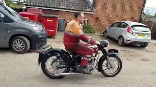 1955 Matchless G3LS 350cc at Andy Tiernans 08844MCH [upl. by Atiker]