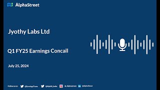 Jyothy Labs Ltd Q1 FY202425 Earnings Conference Call [upl. by Idnarb]