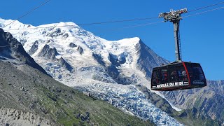 Aiguille du Midi Cable Car Ascent and Descent TimeWarp [upl. by Yrellih]