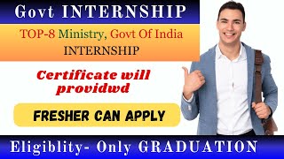 Top 8 Government INTERNSHIP feb2024  Paid Internship Govt Internship [upl. by Noemad]