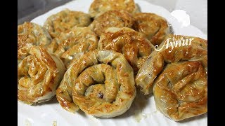 Börek aus fertigem Yufka mit Hackfleisch I Baklavalik yufkadan kiymali rulo börek [upl. by Sergent222]