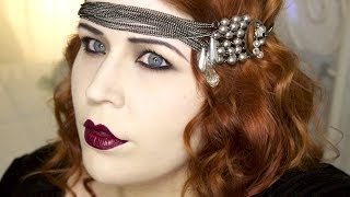 1920s Makeup Tutorial Great Gatsby Flapper [upl. by Rosamond]