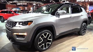 2018 Jeep Compass Limited  Exterior Walkaround  2017 Detroit Auto Show [upl. by Nomahs]