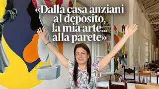 🖌️🎨 «Dalla casa anziani al deposito la mia arte è alla parete» 👩‍🎨🦁💙 [upl. by Trebleda]