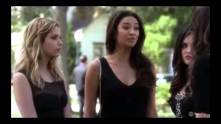 Pretty Little Liars  Liars Arrive to Wildens Funeral  4x01 quotA is for ALIVEquot [upl. by Zeeba556]