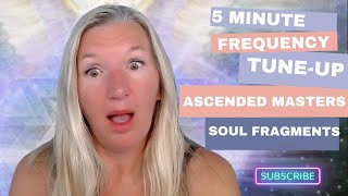 5 Minute Frequency TuneUp with the Ascended masters Calling back soul fragments for your mission [upl. by Ppik]