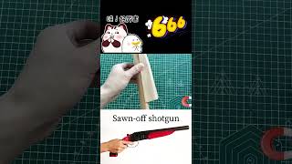 Sawn off shotgun automobile cardboardproject cardboard diyprojects diy [upl. by Eigram]