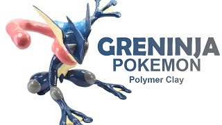 Greninja Pokemon  Polymer Clay Tutorial [upl. by Smoot]