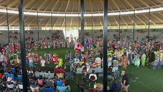 O’Chiese powwow grand entry champion ship Sunday 2024 [upl. by Aruasor]