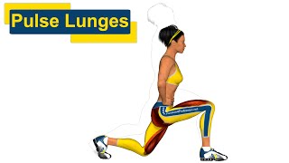 Muscler fessier Pulse Lunges [upl. by Shelden]