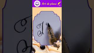 Lettre K écriture cursive  L’alphabet français ★ Calligraphie 🎨 Art de plume ★ Saigon Bô Zart [upl. by Enalahs255]