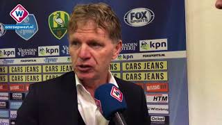 Reactie Fons Groenendijk na ADO Den Haag  PEC Zwolle [upl. by Meghan]