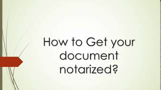 How To Find A Notary Public [upl. by Lezirg12]