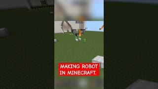 How to make minecraft working ROBOT in MINECRAFT 🤖 viral minecraft gaming shorts [upl. by Tormoria240]