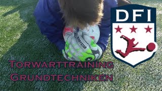 Torwarttraining der Grundtechniken am Deutschen Fußball Internat Bad Aibling [upl. by Ohara292]