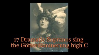 17 Dramatic Sopranos sing the Götterdämmerung High C O heilige Götter [upl. by Lukasz]