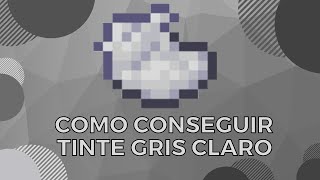 COMO Conseguir 🌼Tinte Gris Claro ⚪ en Minecraft  2022 [upl. by Christian76]