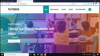 Cara Membuat Aplikasi Web Profil Sekolah Tk [upl. by Aeki]