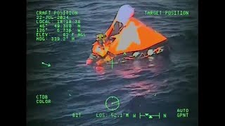 Coast Guard rescues man in emergency raft off SW Washington coast [upl. by Akelam708]