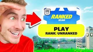 Poprvé Hraju RANKED RELOAD Ve Fortnite [upl. by Beedon]