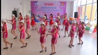 Múa hát Thiếu nhi  VŨ ĐIỆU CHA CHA CHA TẬP THỂ [upl. by Colton553]