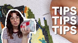 cross stitch tips for all you beginners out there [upl. by Einner9]