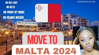 MOVE TO MALTA 2024  apply now before it ends EASY COUNTRY TO MOVE TO  VISA IN 2WEEKS FAMILY [upl. by Hittel692]