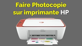 Comment faire une Photocopie avec une imprimante HP [upl. by Hollenbeck]