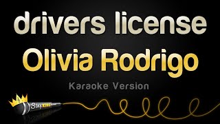 Olivia Rodrigo  drivers license Karaoke Version [upl. by Latsryk]