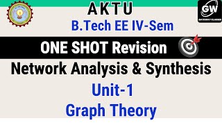 UNIT1 I Graph Theory I NETWORK ANALYSIS amp SYNTHESIS I ONE SHOT REVISION GATEWAY CLASSES I AKTU [upl. by Avaria842]