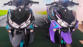 2024 AEROX 155 LATEST COLOR UPDATE DEEP PURPLE AND CYAN [upl. by Junie]