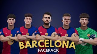 Barcelona facepack 202425  PES 2021 amp FL25 [upl. by Waligore]