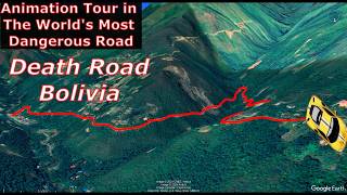 Animation Tour in The Worlds Most Dangerous Road Bolivia  Death Road [upl. by Derman]