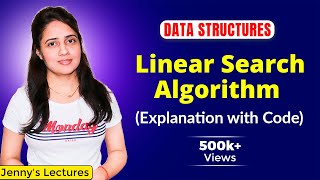 71 Linear Search Algorithm  Linear Search in C  Data Structures Tutorials [upl. by Annawahs266]