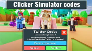 Clicker Simulator Codes 2023  All Codes in Clicker Simulator  Clicker Simulator For Codes [upl. by Ayam]