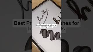 Best Procreate brushes for lettering artists ✍️ [upl. by Nylinej797]