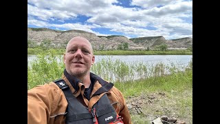 Paddling the Red Deer River into Drumheller from Tollman Bridge [upl. by Plusch]