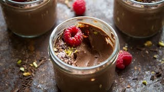 5Minute Vegan Chocolate Mousse Recipe  Hot Chocolate Hits [upl. by Mot]