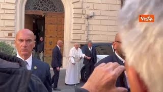 Papa Francesco visita Emma Bonino a casa dopo la malattia [upl. by Drue436]