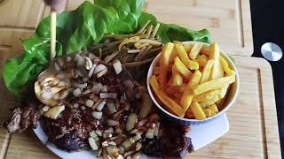 Entrecôte frite food cooking yummy recipe bœuf entrecote recette [upl. by Norvun]