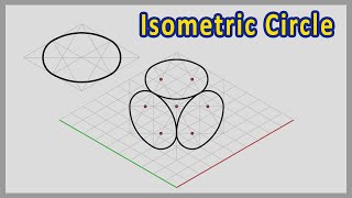 How To Draw Isometric Circle  Isometric Drawings [upl. by Llerrod755]