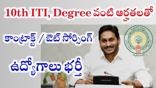 AP Contract Outsourcing Jobs New Notification  AP Contract Basis Jobs Recruitment 2024  AP Jobs [upl. by Swenson]