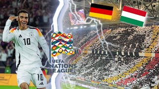 DEUTSCHLAND VS UNGARN NATIONS LEAGUE HIGHLIGHTS  MUSIALA UND WIRTZ ZAUBERN  4K Stadionvlog ⚽️🔥 [upl. by Sabino]