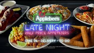 Applebee’s Late Night HalfPrice Appetizers  7 Delicious Choices Every Night applebees tvads [upl. by Mercuri]